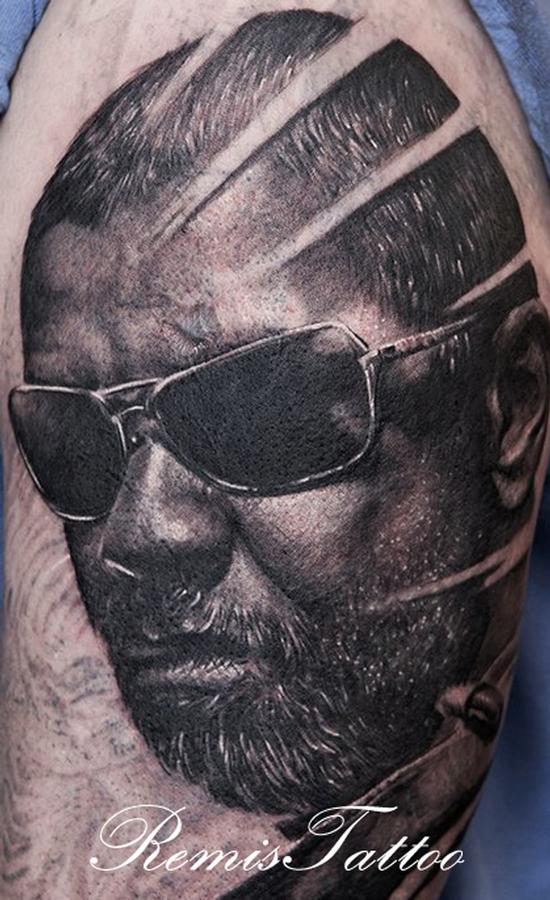 Remis Tattoo - Book of Eli Denzel Washington tattoo
